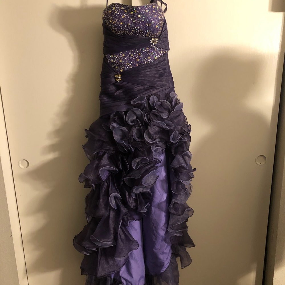 Purple formal dress